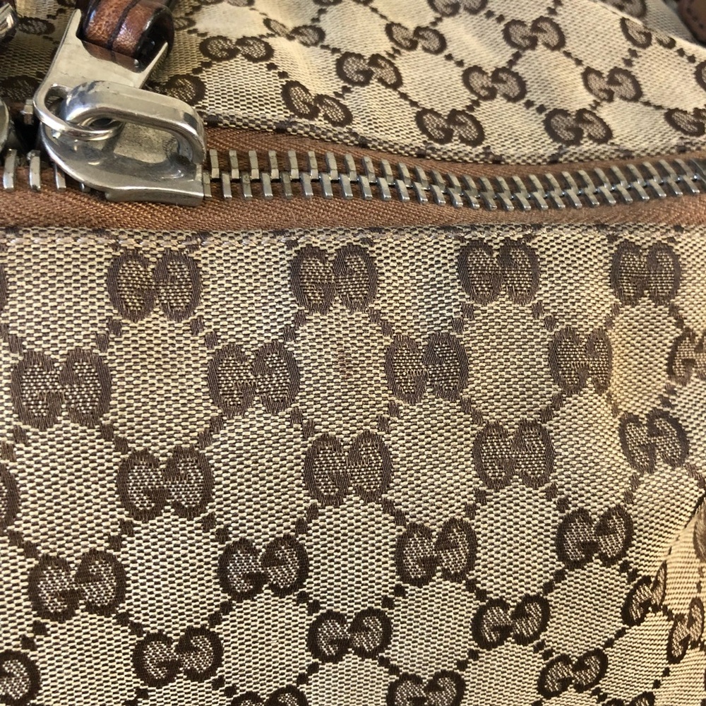 Gucci GG Canvas Medium Bamboo Bar Tote - Picture 10 of 16
